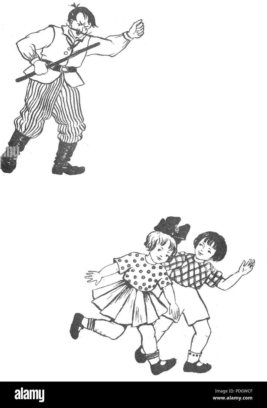 216 Mali psotnicy Seite 0004 Stockfoto