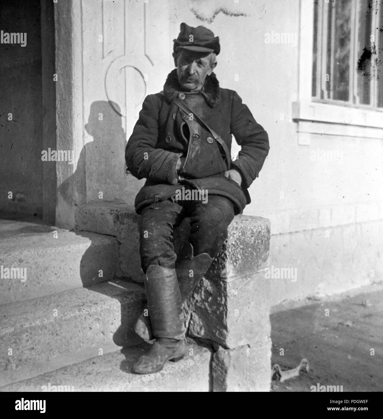 217 Mann, Treppen Fortepan 22848 Stockfoto