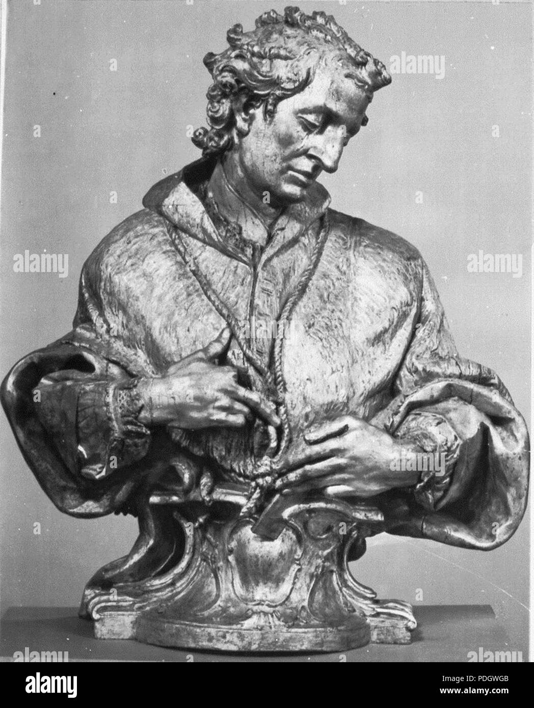 217 Mannheim, St.-Sebastian-Kirche, Hochaltar (1741 - 1875), Darstellung des heiligen Karl Barromäus am Hochaltar Stockfoto