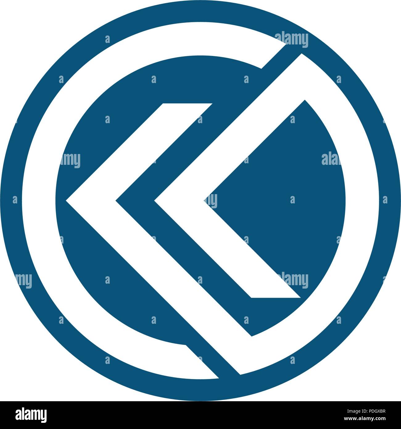K Schreiben Pfeil vector illustration symbol Logo Template Design Stock Vektor