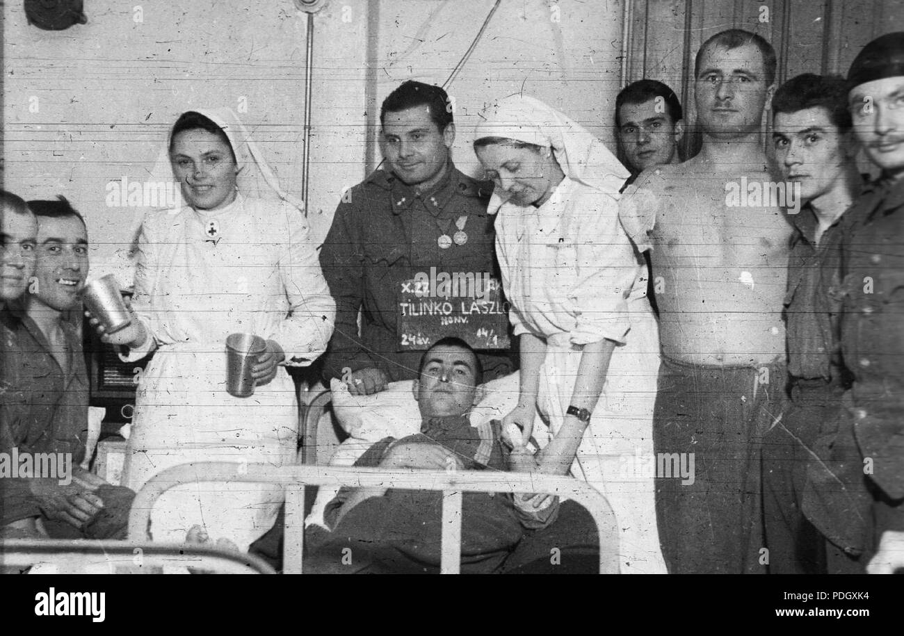 227, Militär, Gesundheitswesen, Radio, Tableau, Nonne Fortepan 29178 Stockfoto