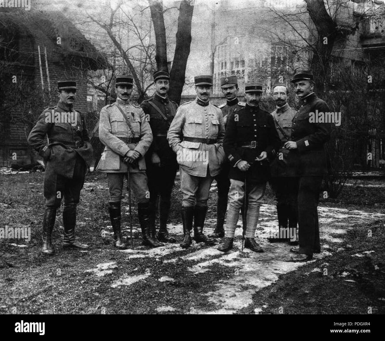 4.0.1 228 Misiunea Militară Franceză la Budapesta Stockfoto