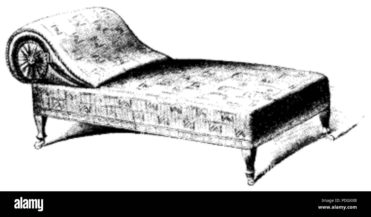 228 moderne Chaiselongue Stockfoto