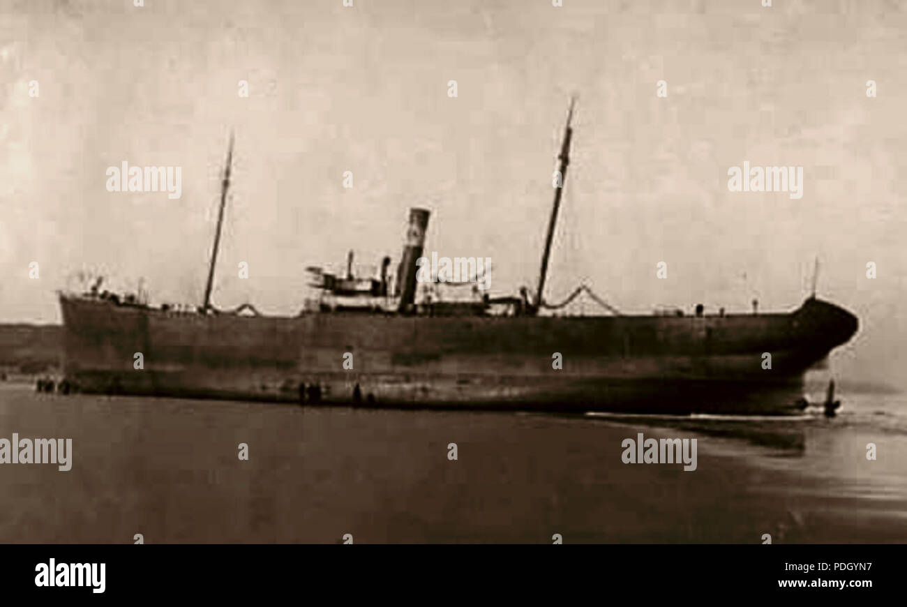 235 Nellie Weisen auf Grund Hartlepool Stockfoto