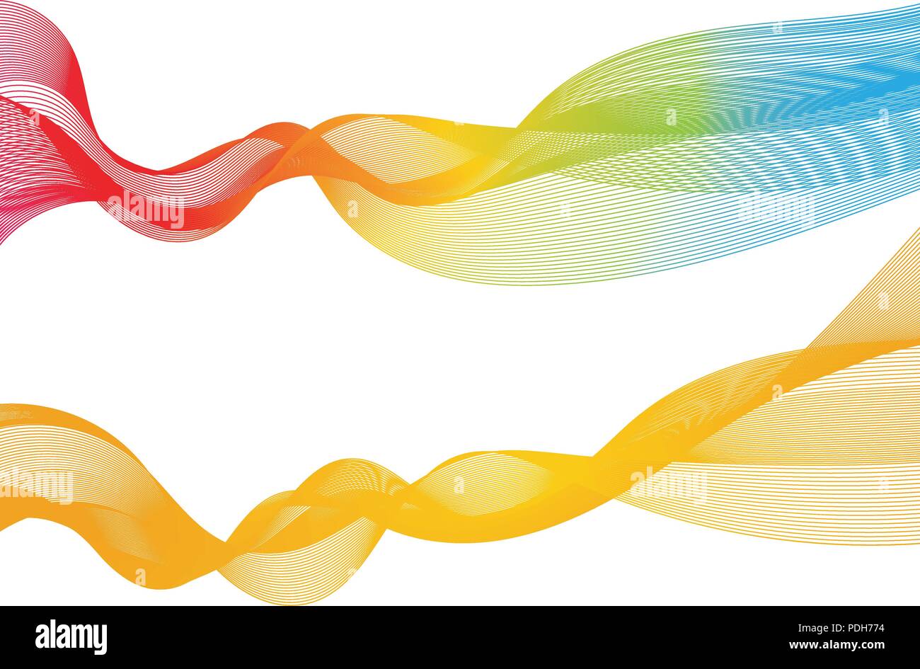 Abstrakte glatt Farbe Welle Vektor. Kurve fließen blaue Bewegung Abbildung Stock Vektor