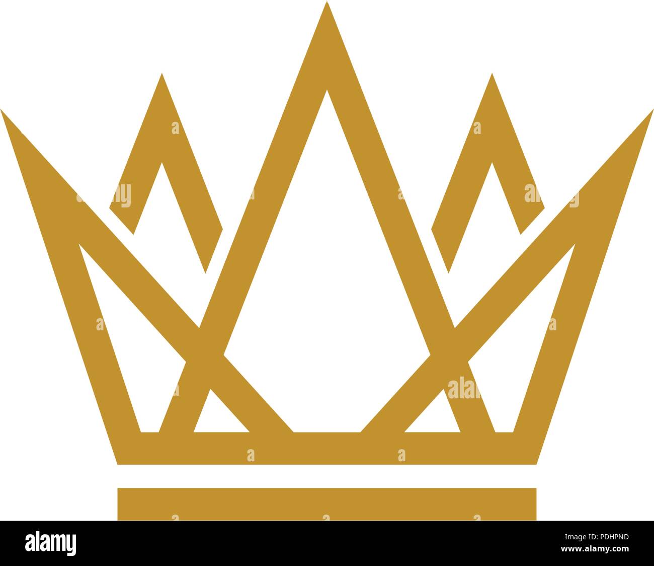 Crown Logo Vorlage Vektor icon Abbildung design Stock Vektor