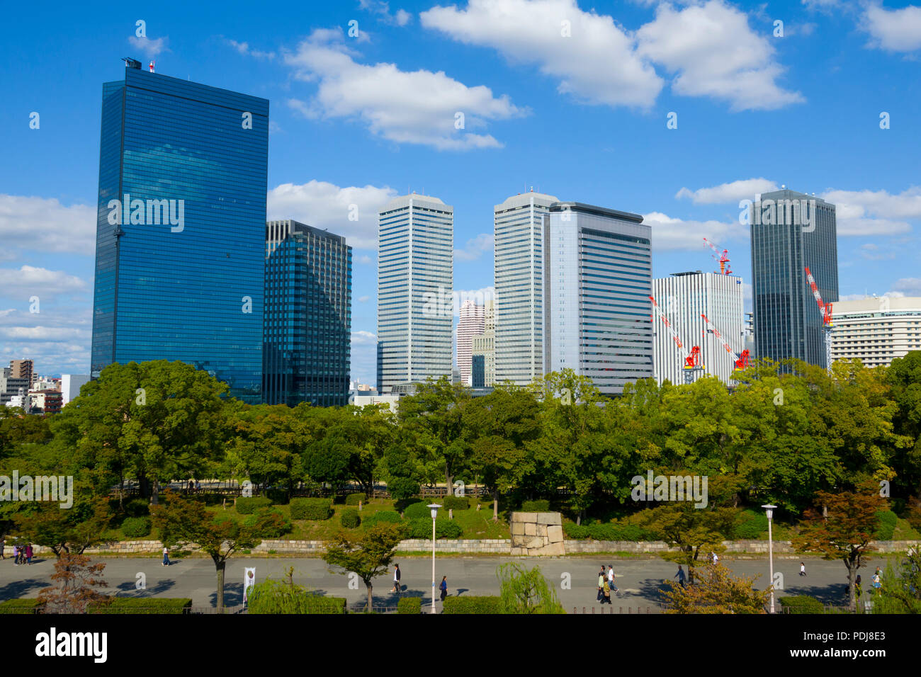 Kobe Japan Skyline ab Hafen Asien Stockfoto