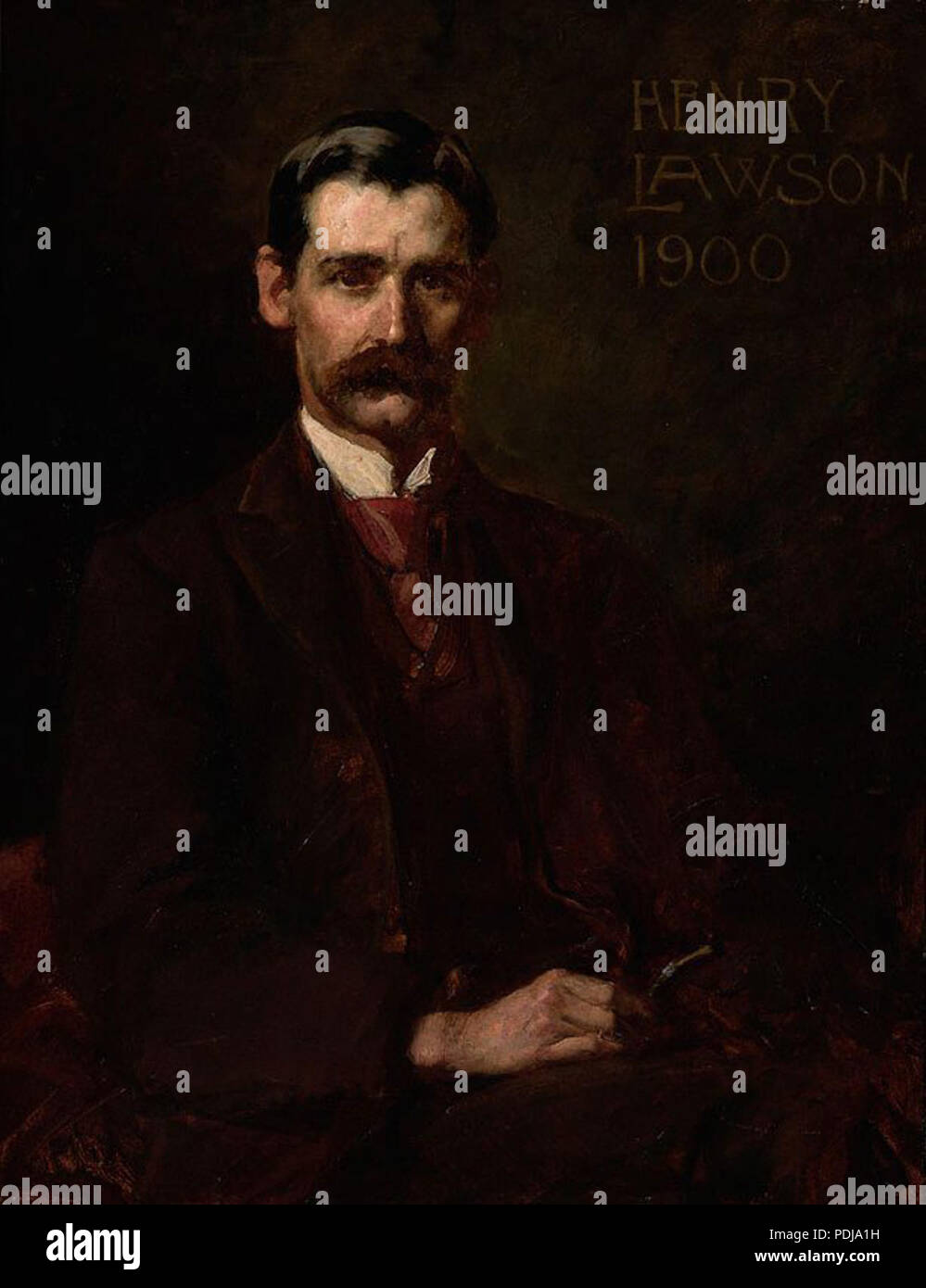 73 John longstaff - Henry Lawson, 1900 Stockfoto