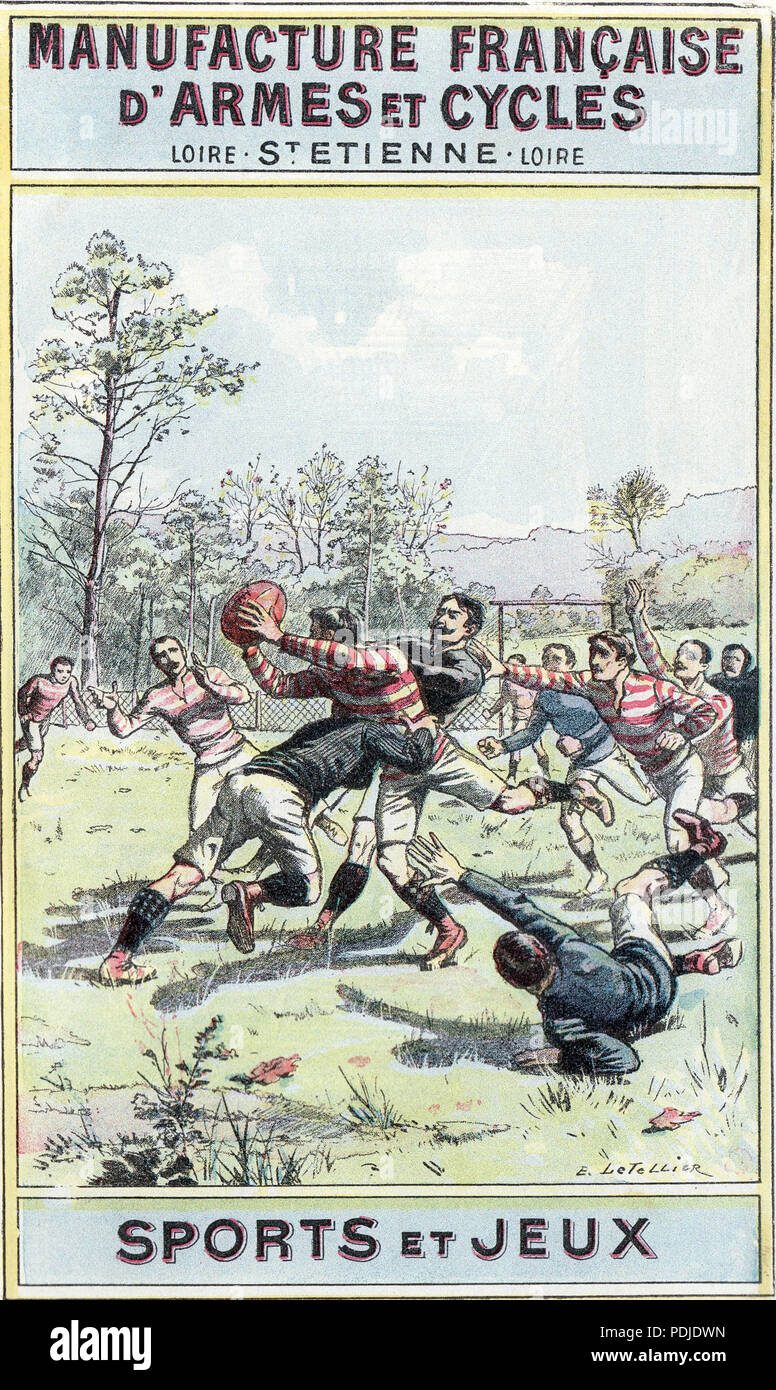 22 Sport jeux 1900 Stockfoto