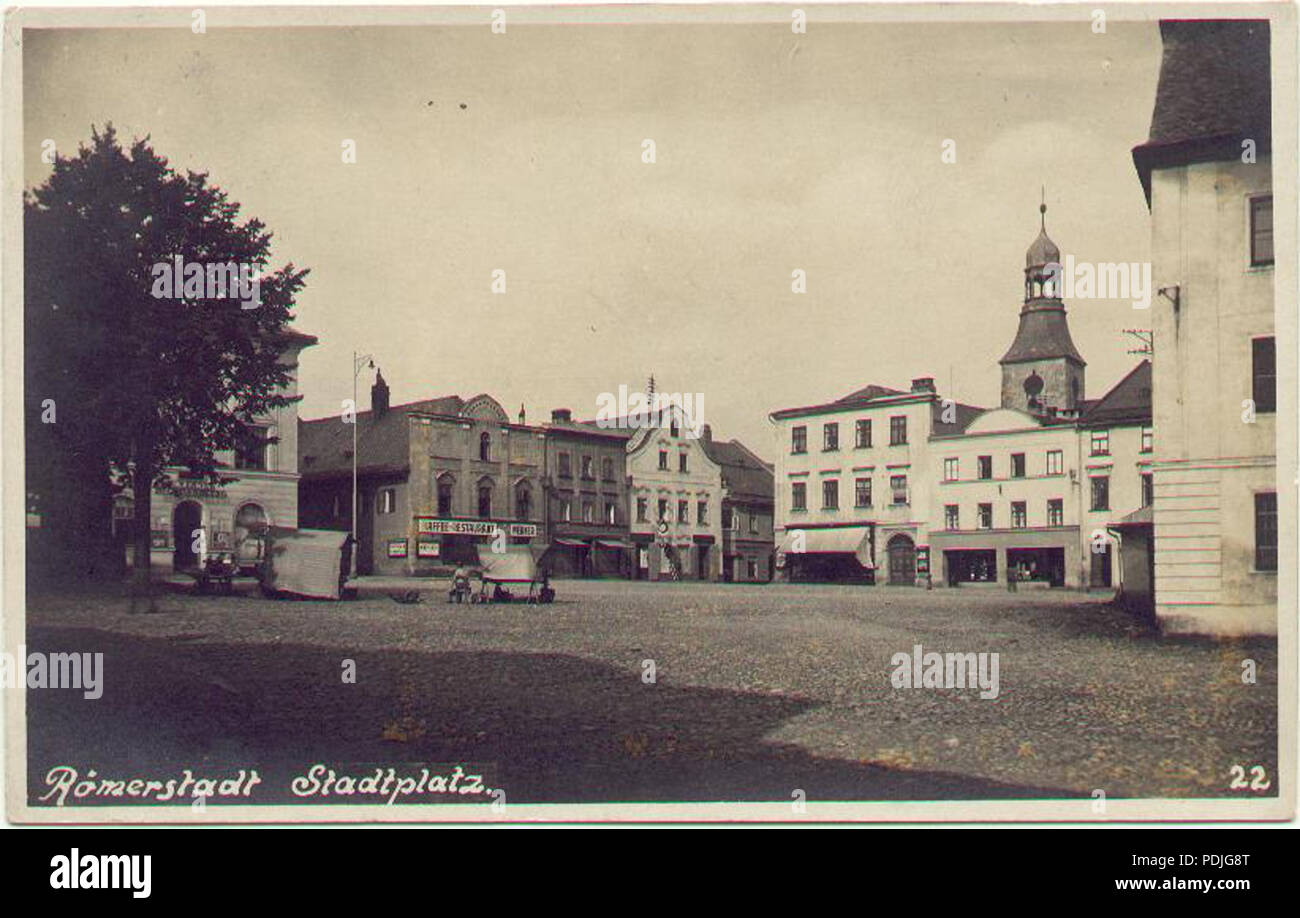 344 Staré náměstí rýmařovské Stockfoto