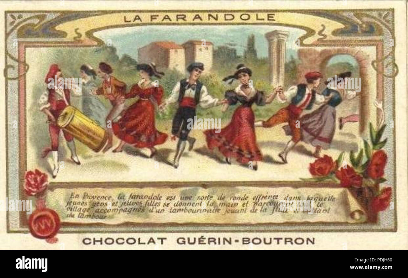 354 Tambourinaire et farandole Stockfoto