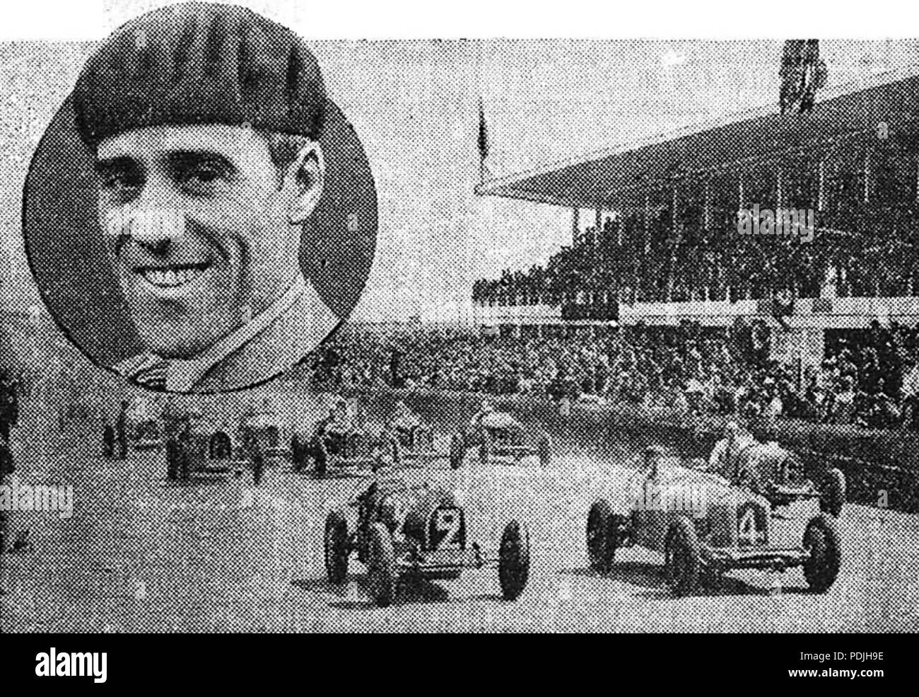 355 Tazio Nuvolari Sieger Coupe du Grand Prix de l'A.C.F. 1932 sur Alfa Romeo Tipo B Stockfoto