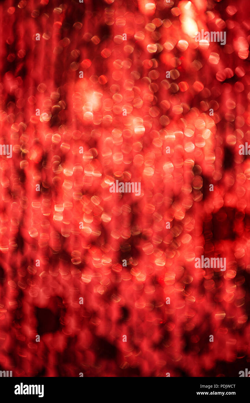 Rote Farbe Defokussierten Lichter abstrakte Textur Hintergrund Stockfoto