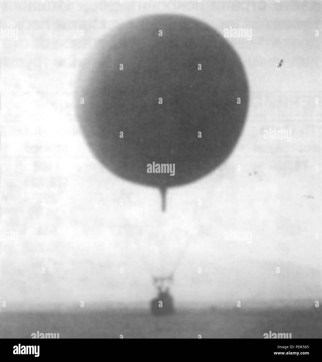 90 bulgarischen Ballon bei Edirne 1912 Stockfoto