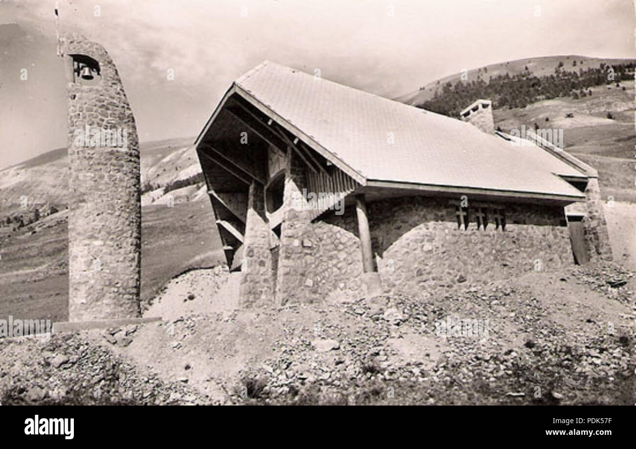 102 Col de Larche Chapelle Sainte Madeleine Stockfoto