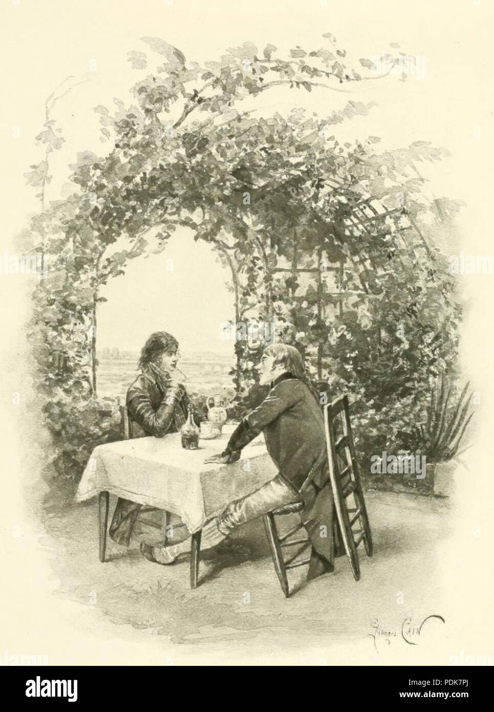 6 Kain-Szene de Floreal Stockfoto
