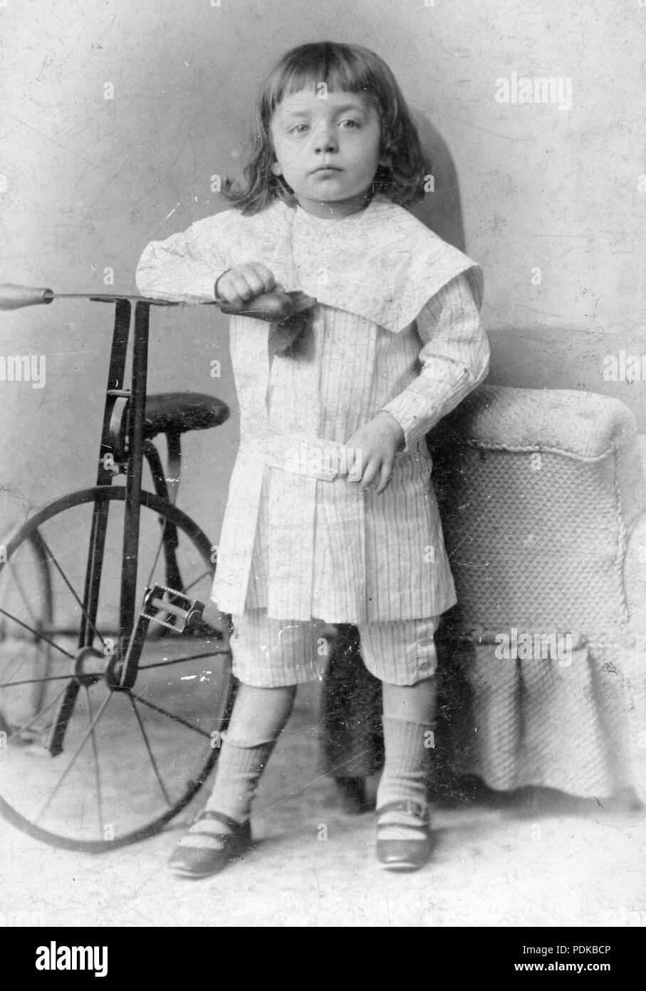 80 Fahrrad, Kid, Dreirad Fortepan 4942 Stockfoto