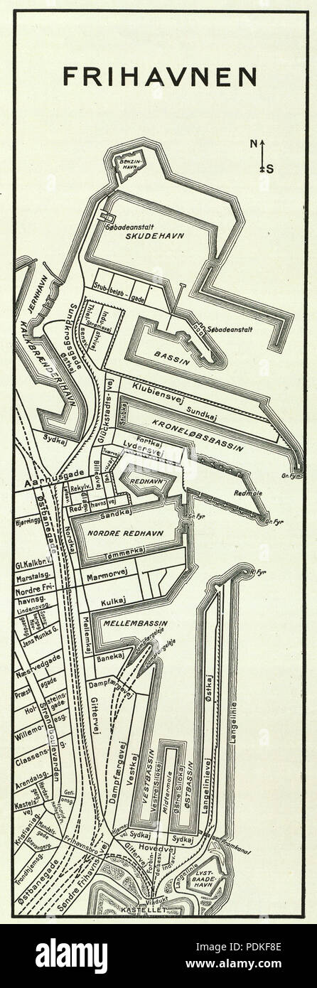 135 Frihavnen 1939 Stockfoto