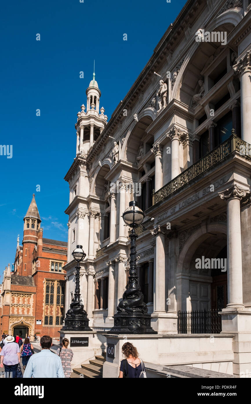 J P Morgan, 60 Victoria Embankment, London, England, Großbritannien Stockfoto