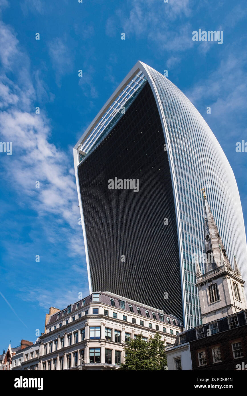 20 Fenchurch Street kommerzielle Wolkenkratzer, London, England, Großbritannien Stockfoto