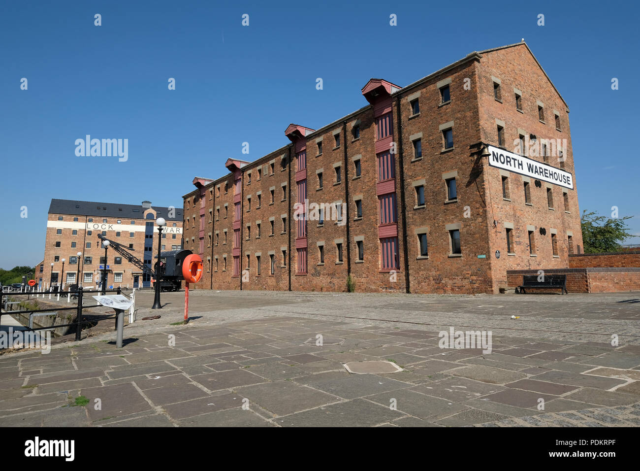 Das Becken von Gloucester Docks im Süden von England Stockfoto