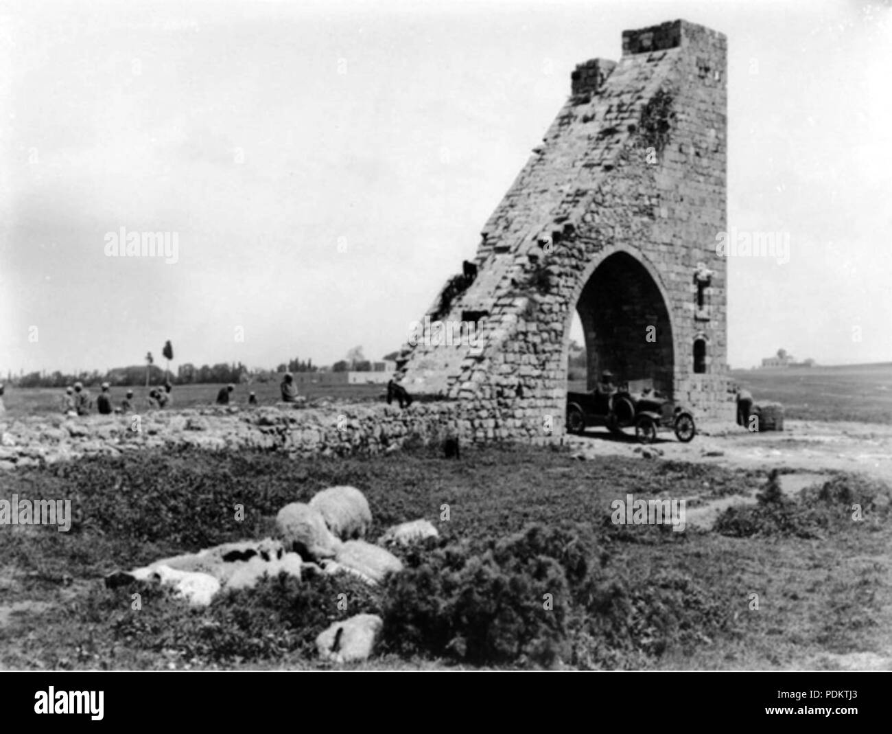 9 Ein Blick auf die "Syphon Aquädukt über den Morgen Sidon Straße. B 01306 Stockfoto
