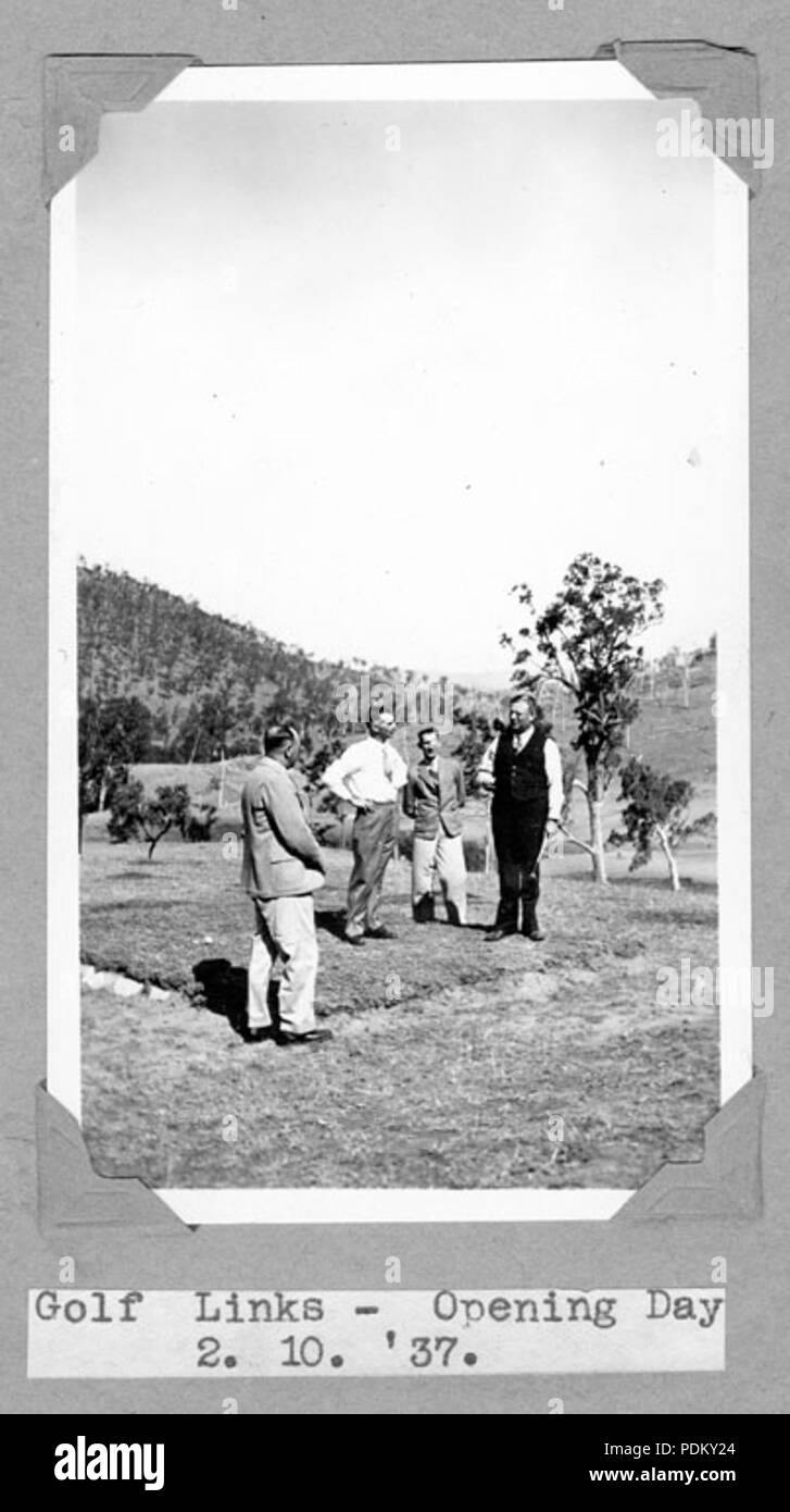 116 Queensland State Archive 4592 Golf Links öffnung Tag Stanley Fluss-gemeinde vom 2. Oktober 1937 Stockfoto