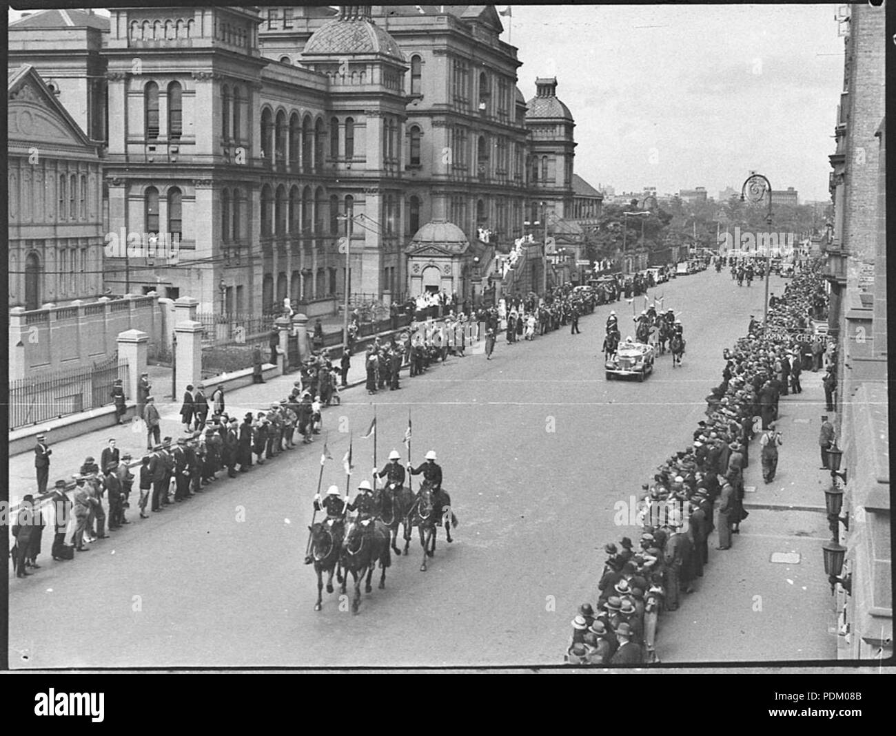 139 20344 SLNSW Ankunft der Gouverneur von Orford Stockfoto