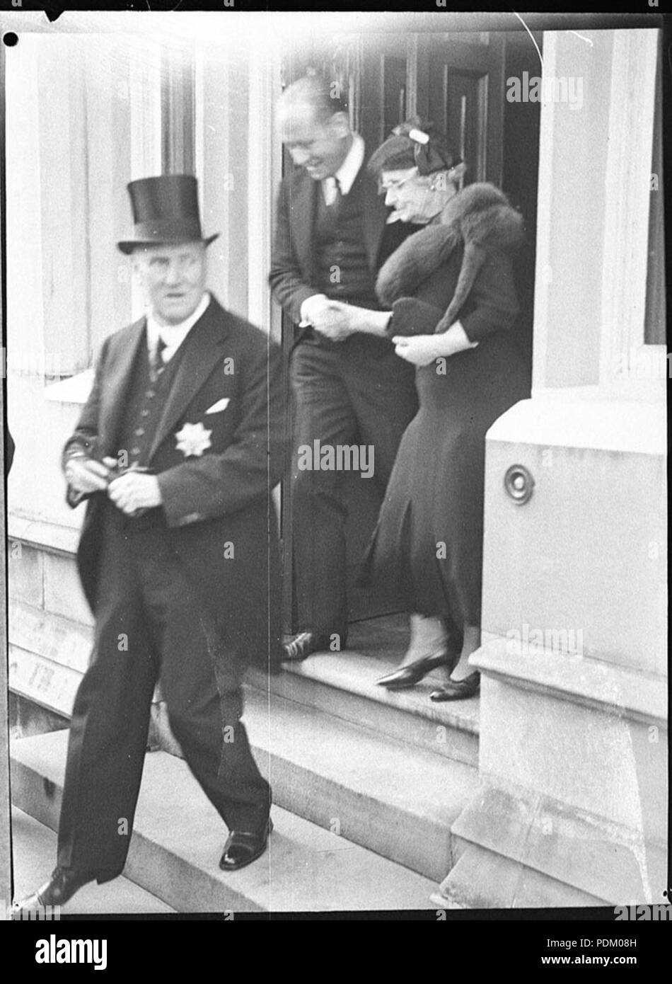 139 20366 SLNSW Ankunft der Gouverneur von Orford Stockfoto