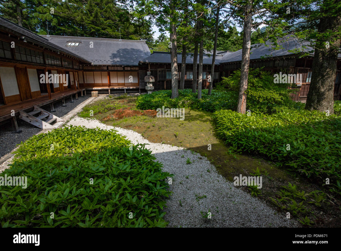 Die Kaiserliche Villa tamozawa Goyotei verbindet traditionelle Edo und frühen modernen Meiji Epoche Architektur während seiner 100 Zimmer. Die Villa wurde in N Stockfoto