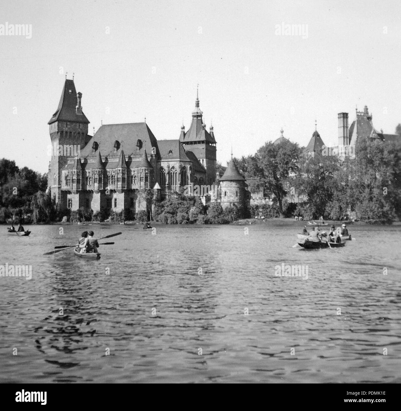 9 Vajdahunyad Vára. Fortepan 12165 Stockfoto