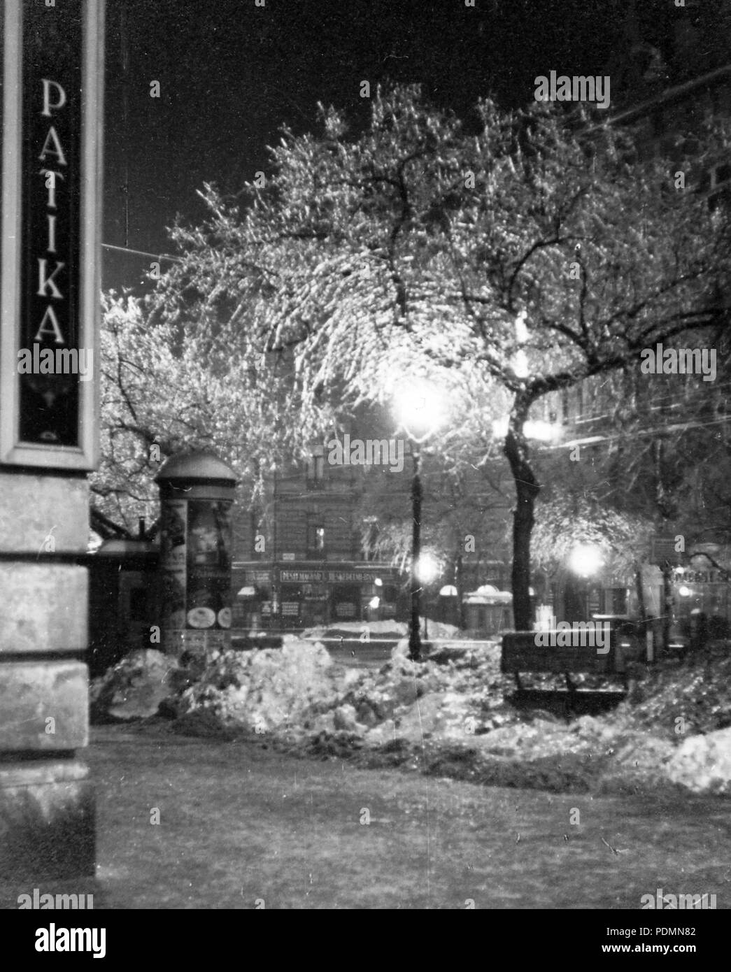 128 Ferenc körút, szemben a Mester utca. 8292 Fortepan Stockfoto