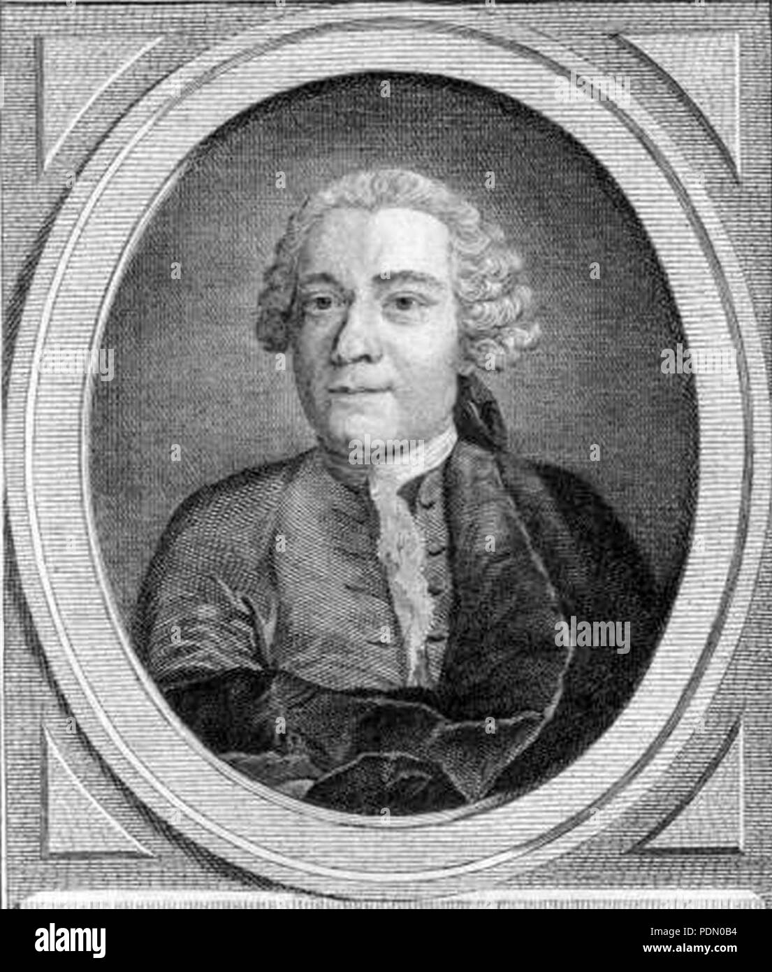 Anne-Gabriel Meusnier de Querlon von Louis Jacques Cathelin. Stockfoto