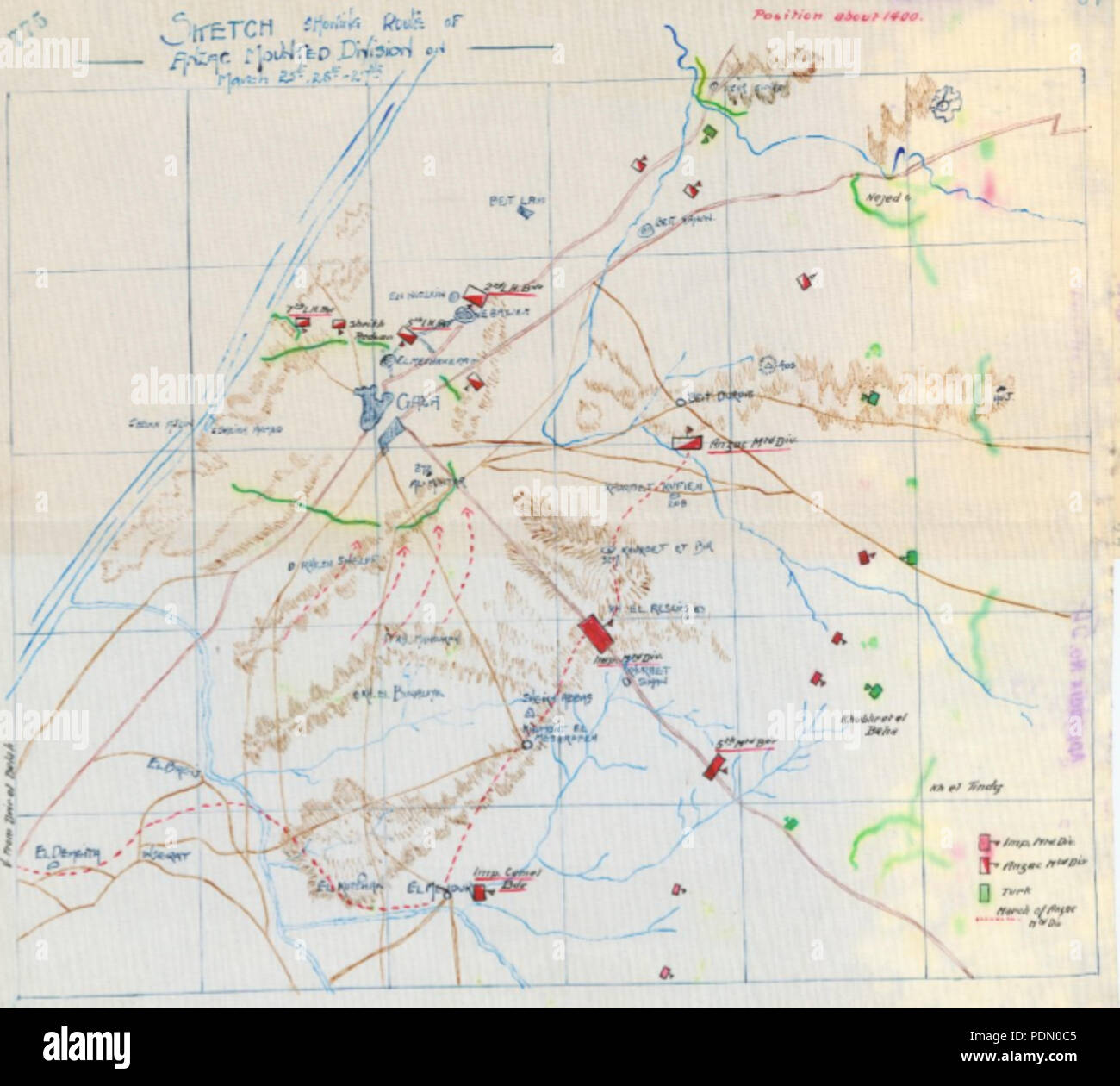 13 AnzacMDwdAWM 4-1 Eine 54.37 -60-13 Stockfoto