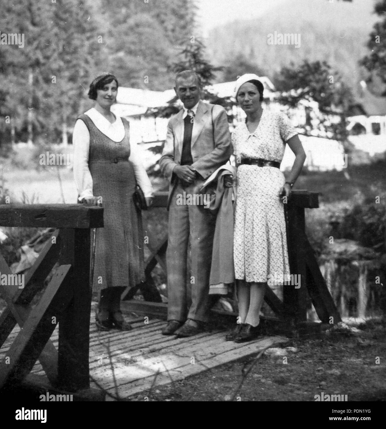 381 Holzbrücke Fortepan 8197 Stockfoto