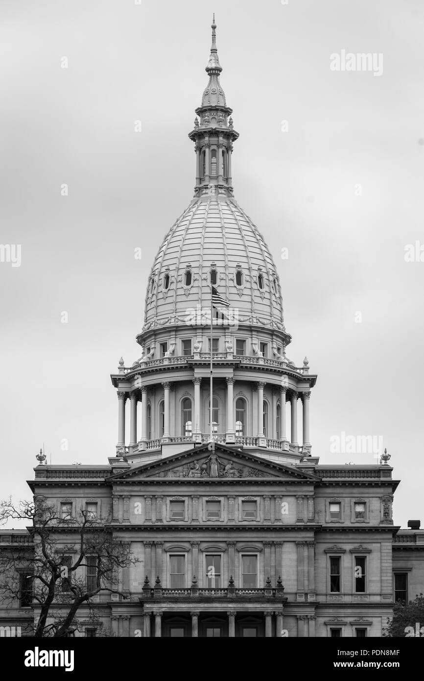 Die Michigan Capitol in Lansing, Michigan Stockfoto