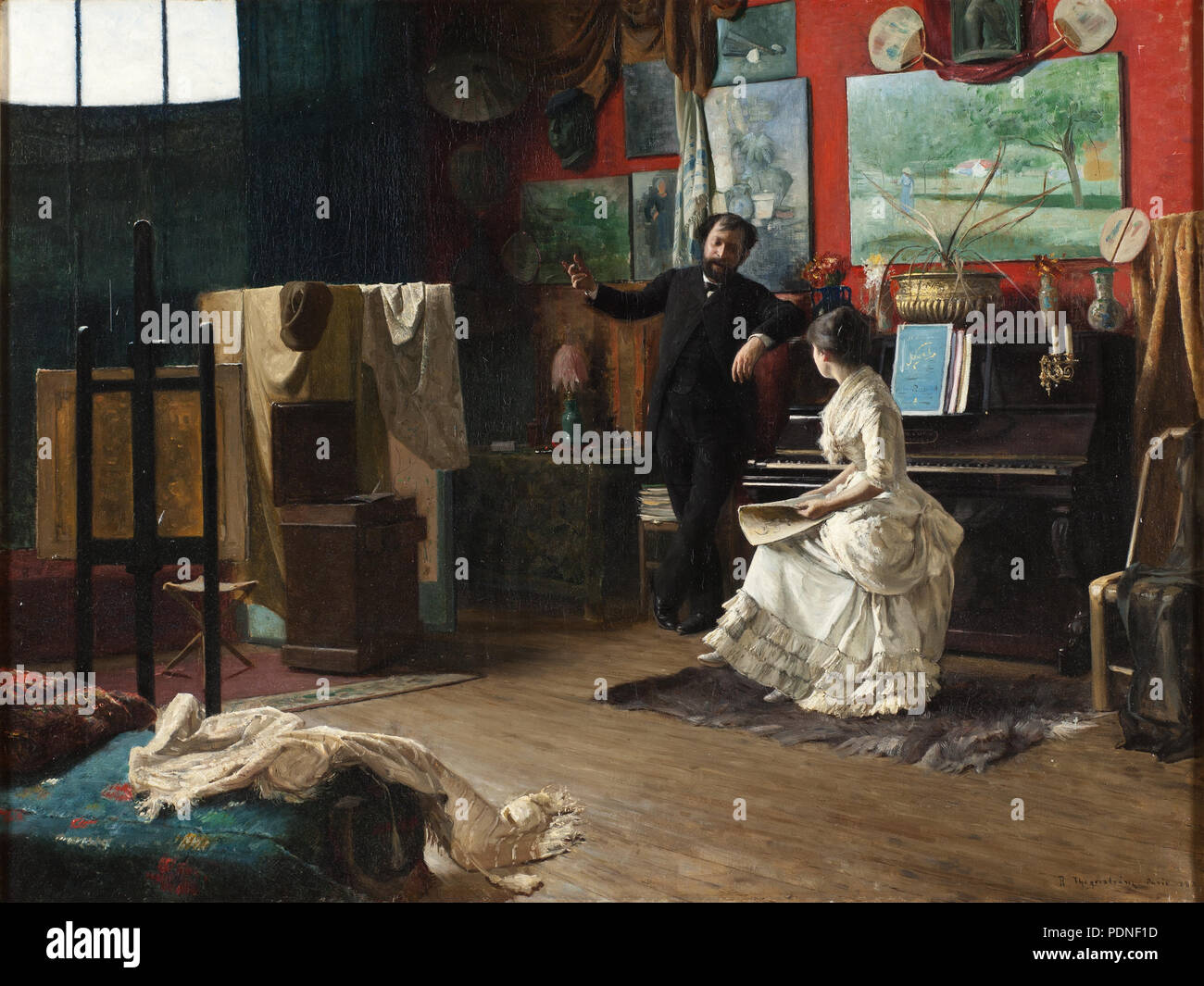 Robert Thegerström: Intermezzo. NM 7061 18 Intermezzo (Robert Thegerström) - Nationalmuseum - 132607 Stockfoto