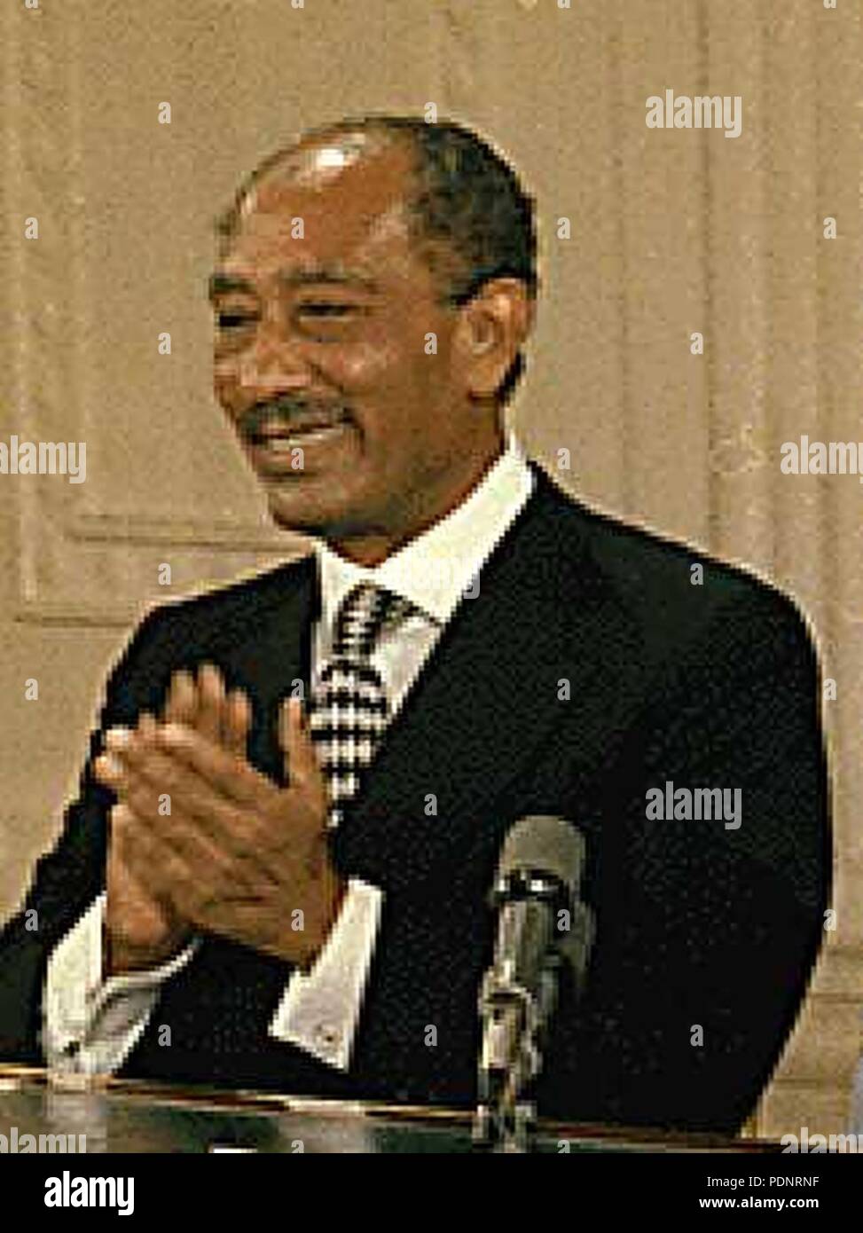 Anwar as-Sadat. Stockfoto