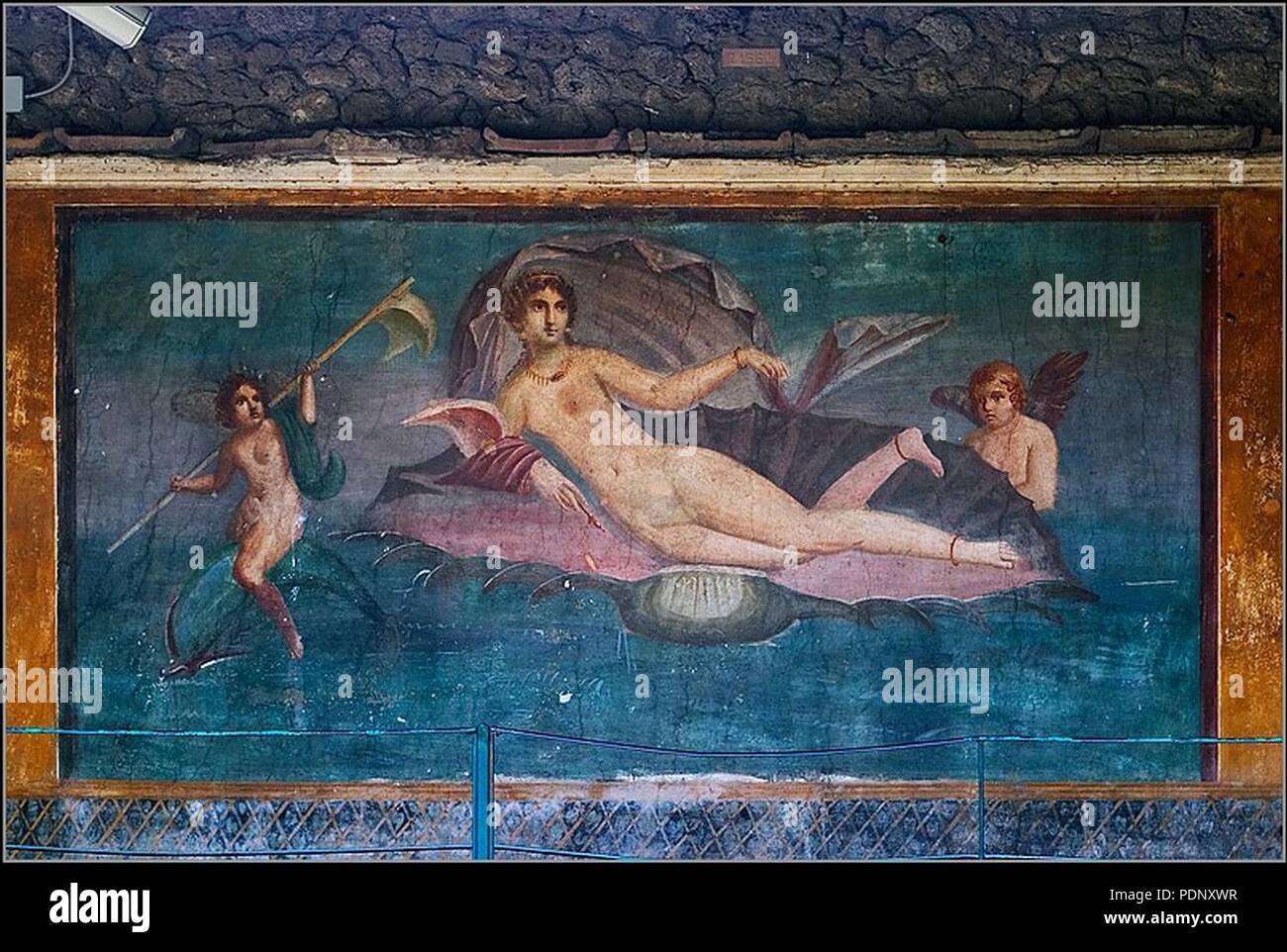 Aphrodite Anadyomene aus Pompeji. Stockfoto