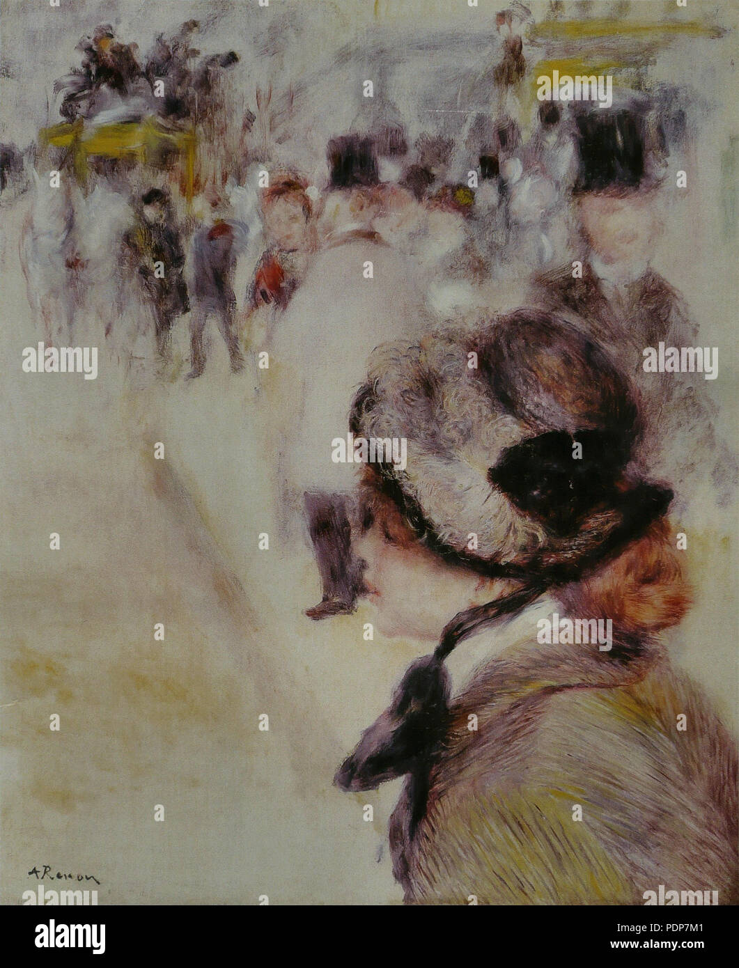 28 Pierre-Auguste Renoir - La Place Clichy Stockfoto