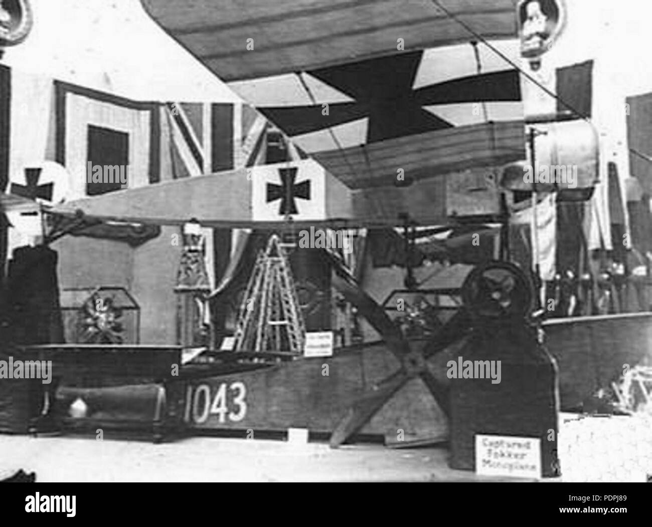 46 Fokker Eindecker im Imperial War Museum c 1918 Stockfoto