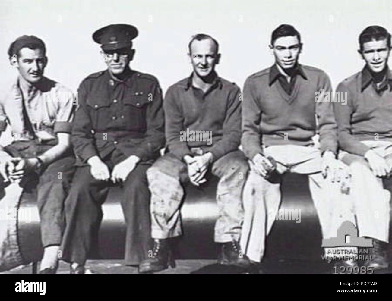 8 9.2 inch Gun und Crew Cape Banken Mai 1946 AWM 129985 Stockfoto