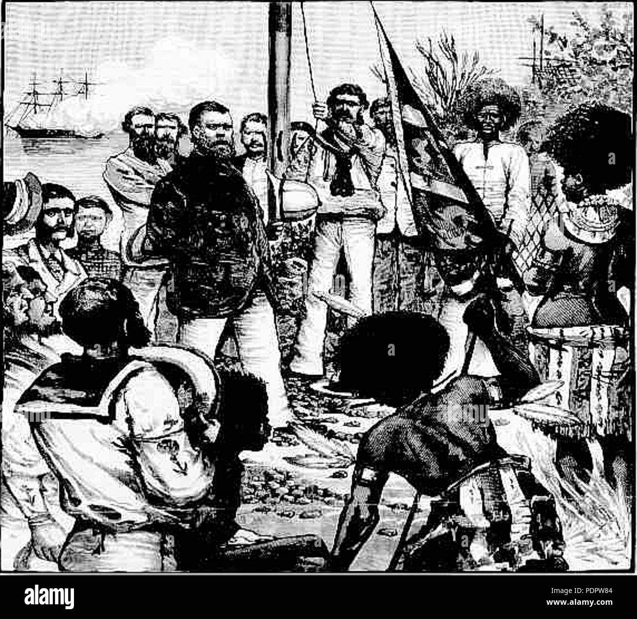 13 Annexion von Neuguinea 1883 Stockfoto