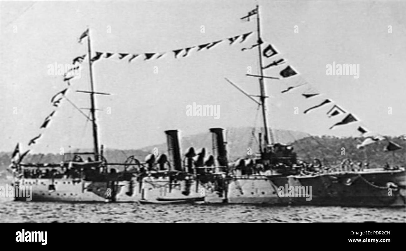 60 HMS Phoebe Hobart 1903 AWM 302238 Stockfoto