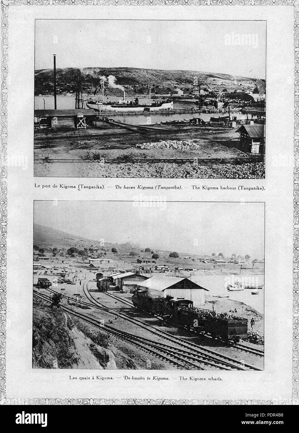 276 Eisenbahn in Kigoma während WK I Stockfoto