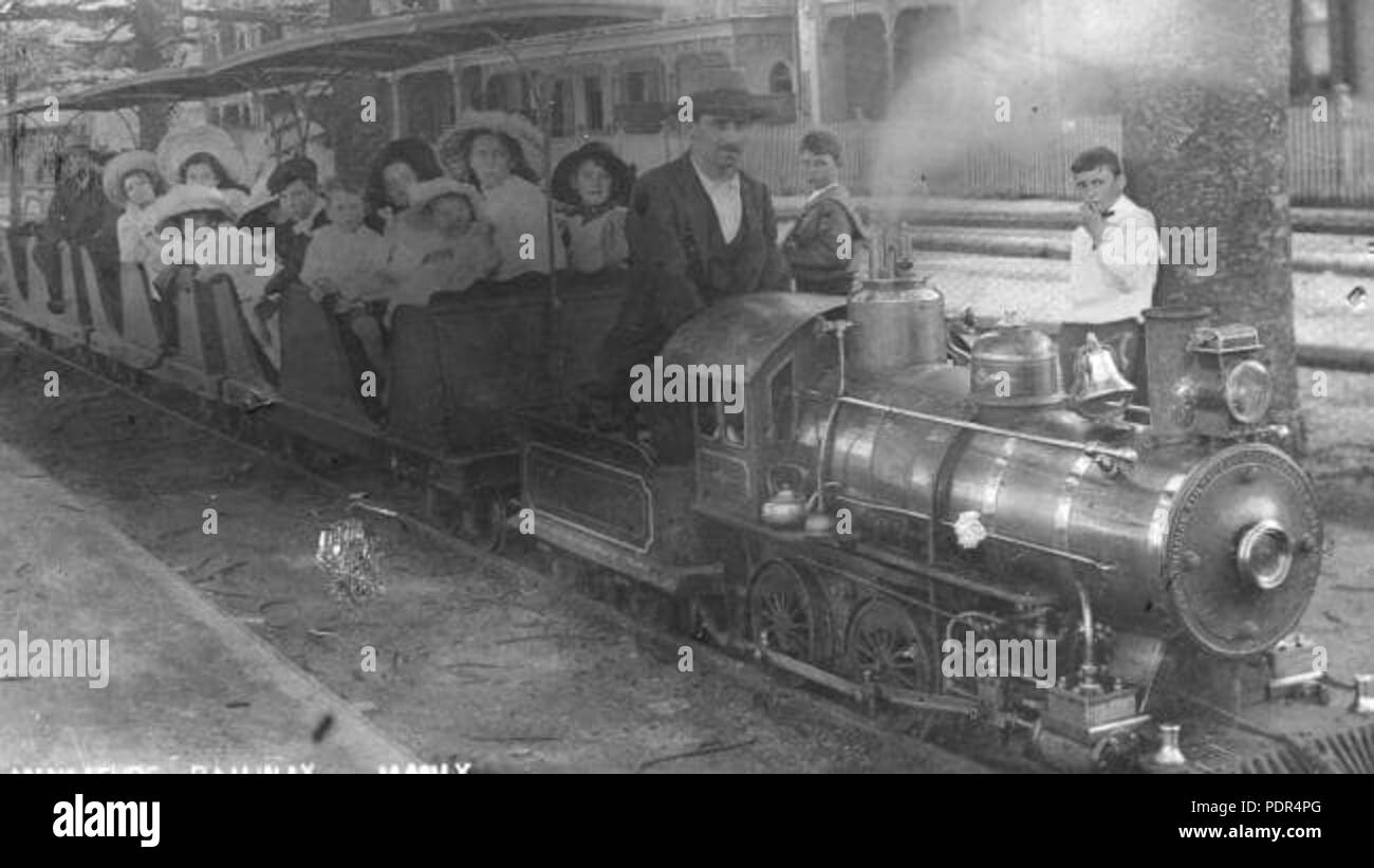 86 Miniatur-eisenbahn an der Manly um 1906 (01) Stockfoto