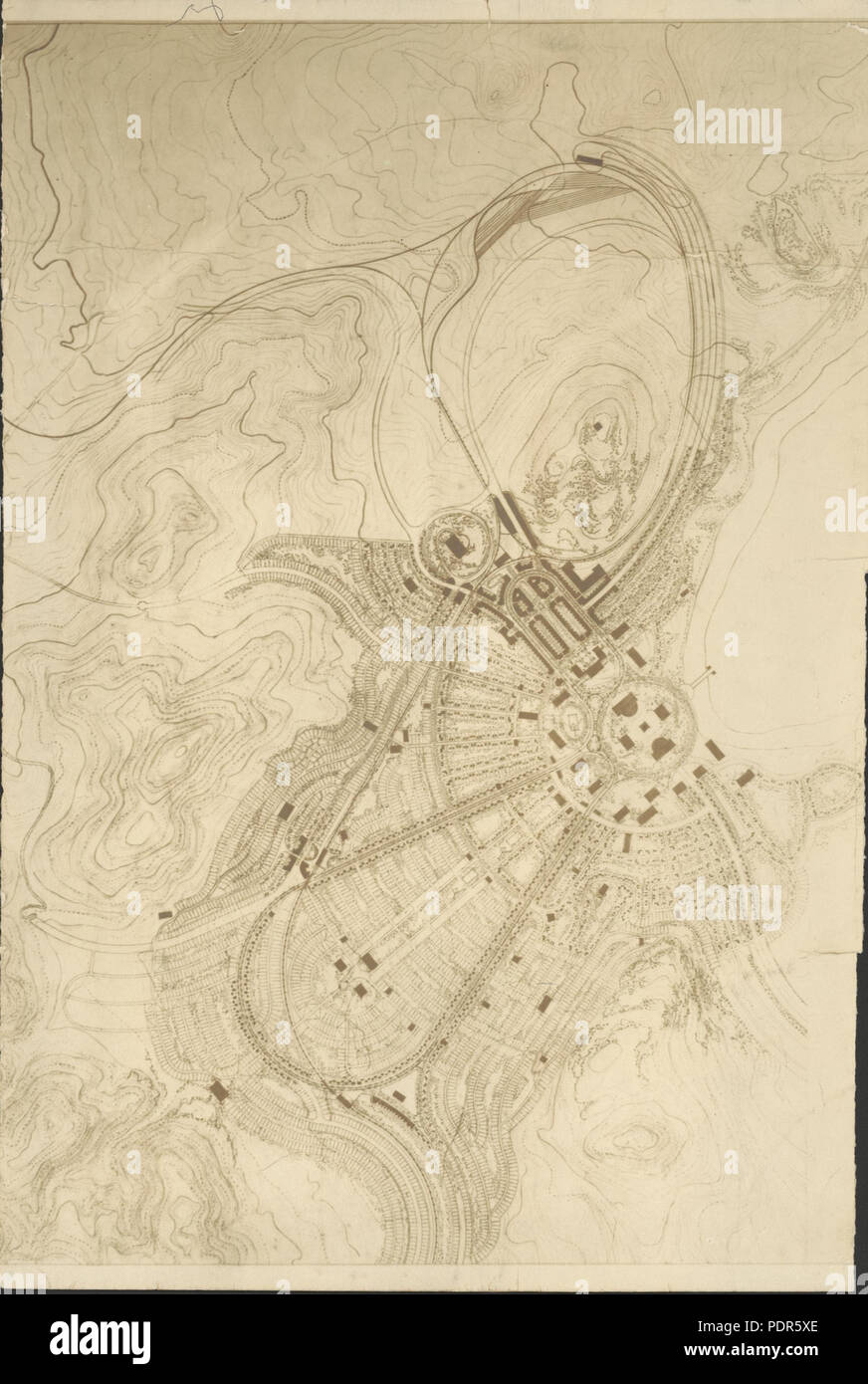 67 industrielle Stadt Karte 1 Verkleidung nla-Pic - vn 3603884-s214 Stockfoto