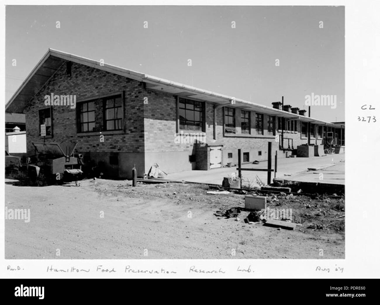 122 Queensland State Archive 6780 Hamilton Essen-bewahrung Research Lab August 1959 Stockfoto