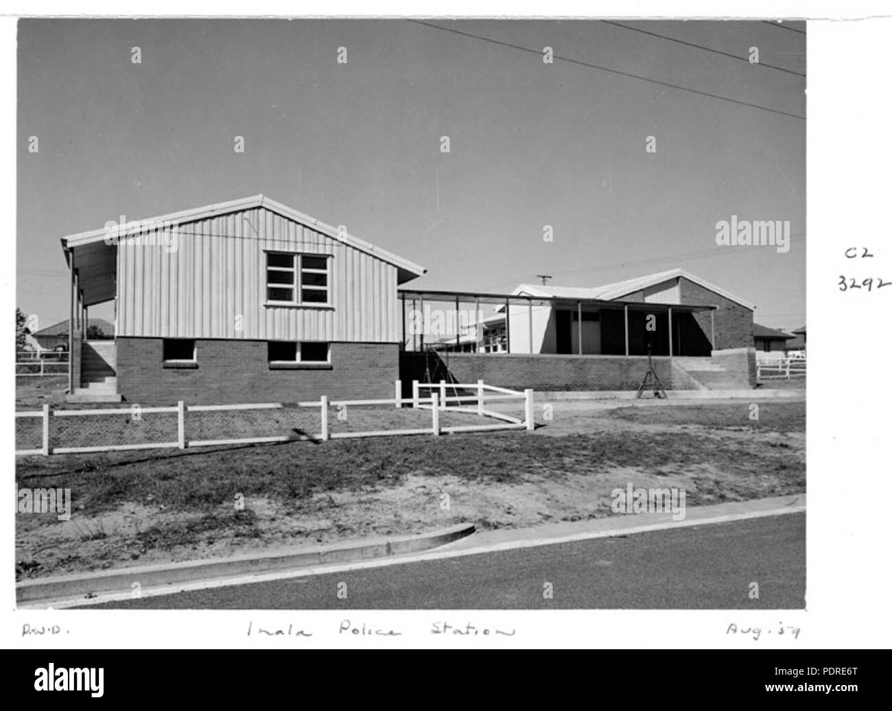 122 Queensland State Archive 6794 Inala Polizeistation, August 1959 Stockfoto