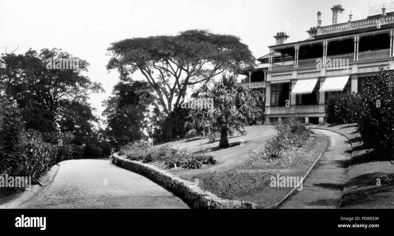 122 Queensland State Archive 87 das Government House Fernberg Road Paddington Brisbane c 1930 Stockfoto